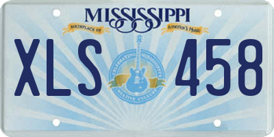 MS license plate XLS458