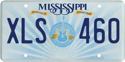 MS license plate XLS460