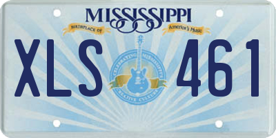 MS license plate XLS461
