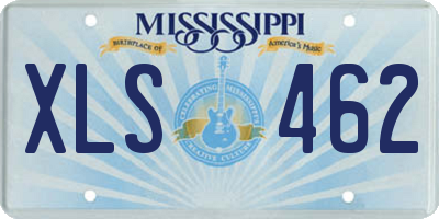 MS license plate XLS462