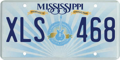 MS license plate XLS468
