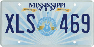 MS license plate XLS469
