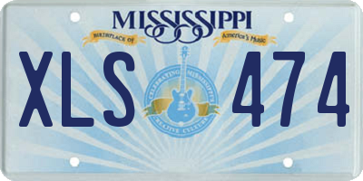 MS license plate XLS474