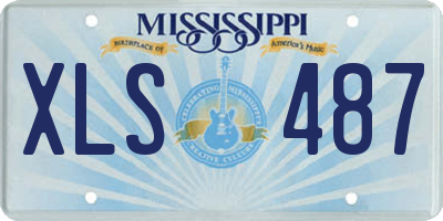 MS license plate XLS487