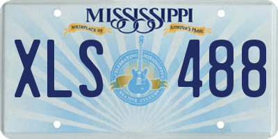 MS license plate XLS488