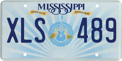MS license plate XLS489