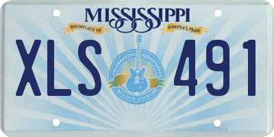 MS license plate XLS491