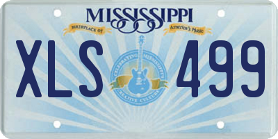MS license plate XLS499
