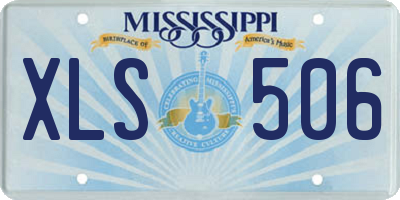 MS license plate XLS506