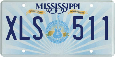 MS license plate XLS511