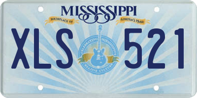 MS license plate XLS521