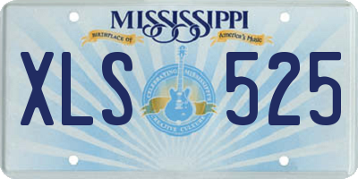 MS license plate XLS525