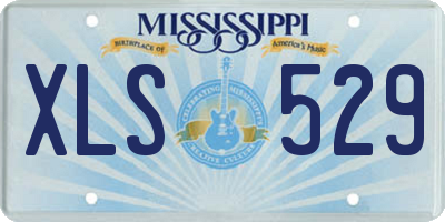 MS license plate XLS529