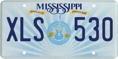 MS license plate XLS530