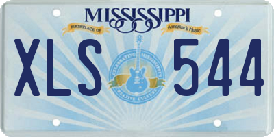 MS license plate XLS544