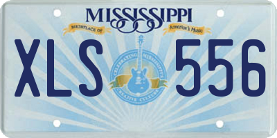 MS license plate XLS556