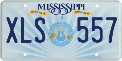 MS license plate XLS557