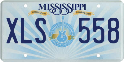 MS license plate XLS558