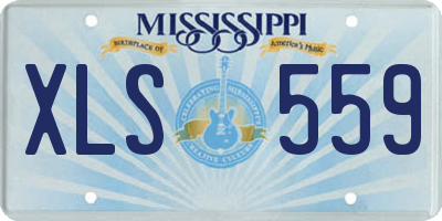 MS license plate XLS559