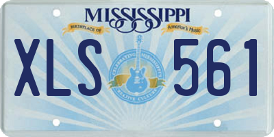 MS license plate XLS561