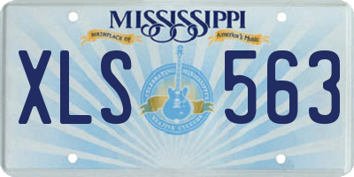 MS license plate XLS563