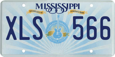MS license plate XLS566