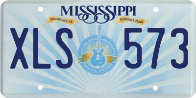 MS license plate XLS573