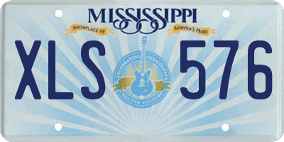 MS license plate XLS576