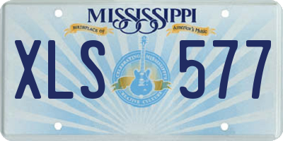 MS license plate XLS577