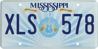 MS license plate XLS578