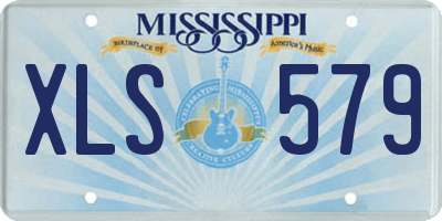 MS license plate XLS579