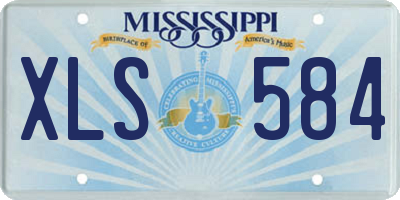 MS license plate XLS584