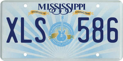 MS license plate XLS586
