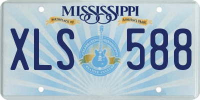 MS license plate XLS588
