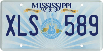 MS license plate XLS589