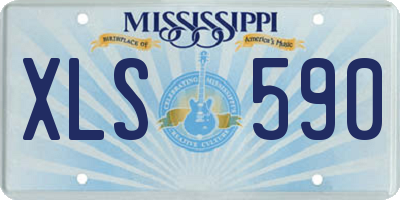 MS license plate XLS590
