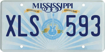 MS license plate XLS593