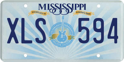 MS license plate XLS594