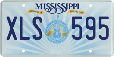 MS license plate XLS595