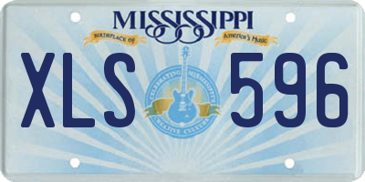 MS license plate XLS596