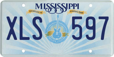 MS license plate XLS597