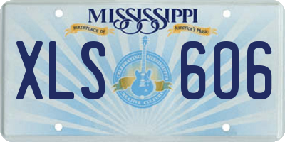 MS license plate XLS606