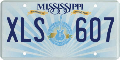 MS license plate XLS607