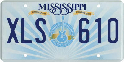 MS license plate XLS610