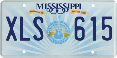 MS license plate XLS615