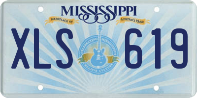 MS license plate XLS619