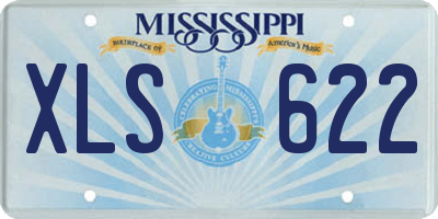 MS license plate XLS622