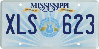 MS license plate XLS623