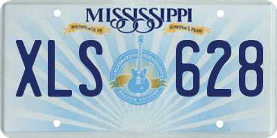 MS license plate XLS628