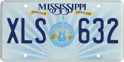 MS license plate XLS632